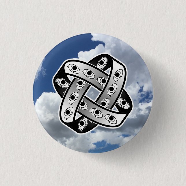 Badge Rond 2,50 Cm Roue UFO Ezekiel (Devant)