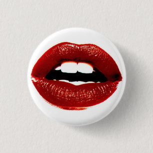 Badge Rond 2,50 Cm Rouge à lèvres
