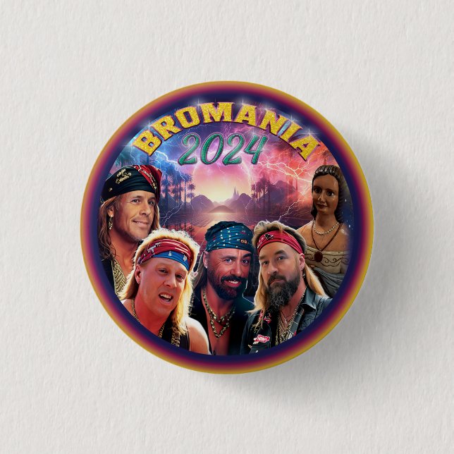 Badge Rond 2,50 Cm Roumanie 2024 (Devant)