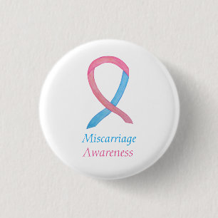 Badge Rond 2,50 Cm Ruban de sensibilisation à la fausse couche Pins