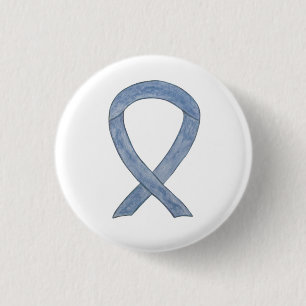 Badge Rond 2,50 Cm Ruban de sensibilisation au gris Peintures d'art p
