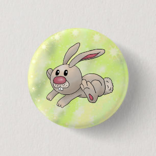 Badge Rond 2,50 Cm Run rabbit 