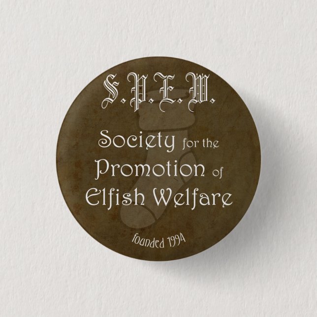 Badge Rond 2,50 Cm S.P.E.W. Insigne (Devant)