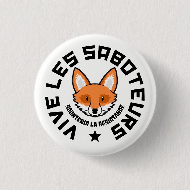 Badge Rond 2,50 Cm Sabotage (Devant)