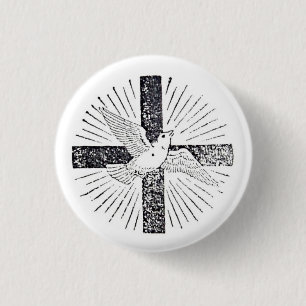 Badge Rond 2,50 Cm Saint-Esprit 1" bouton