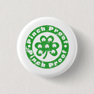 Badge Rond 2,50 Cm Saint-Patrick Preuve de pincement