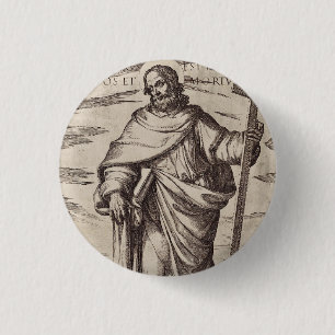 Badge Rond 2,50 Cm Saint Philippe l'un des douze apôtres