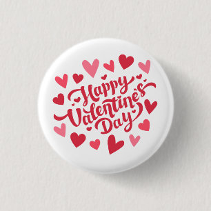 Badge Rond 2,50 Cm Saint Valentin