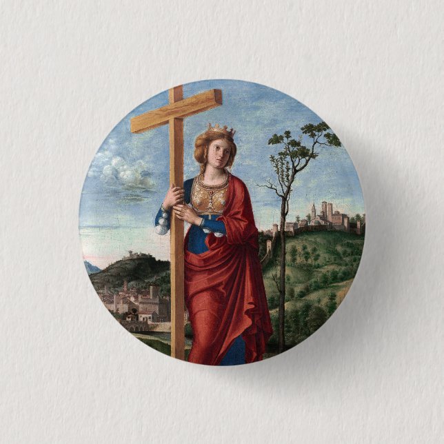 Badge Rond 2,50 Cm Sainte-Hélène par Cima da Conegliano (Devant)