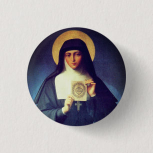 Badge Rond 2,50 Cm Sainte Margaret Mary Alacoque