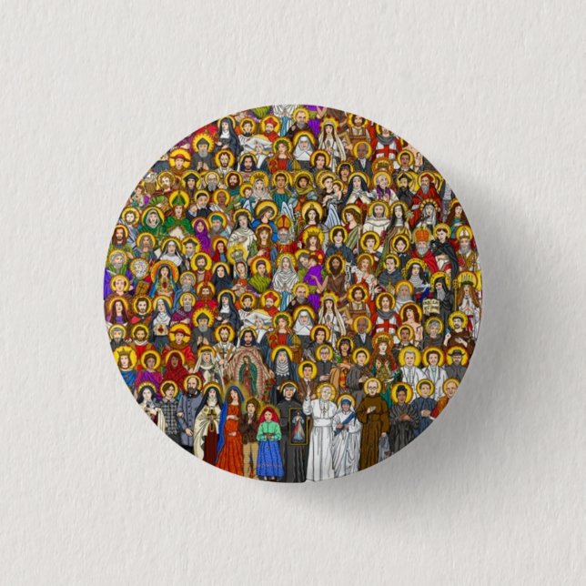 Badge Rond 2,50 Cm Saints, All saints, Catholic Saints (Devant)