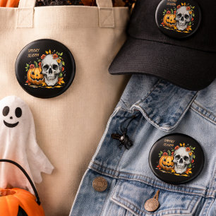 Badge Rond 2,50 Cm Saison d'Halloween effrayant