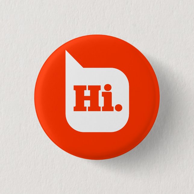 Badge Rond 2,50 Cm Salut bouton (Devant)