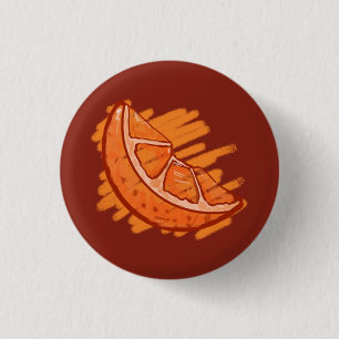Badge Rond 2,50 Cm Sang Motif de fruits orange