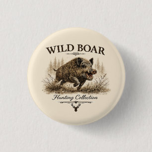 Badge Rond 2,50 Cm Sanglier