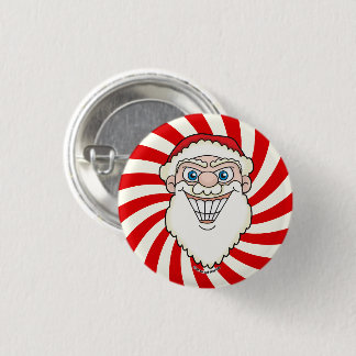 Badge Rond 2,50 Cm Santa Claus Starburst Screwball Graphics
