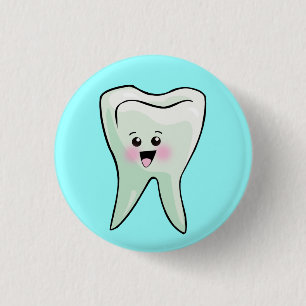 Badge Rond 2,50 Cm Santé dentaire de dentiste drôle