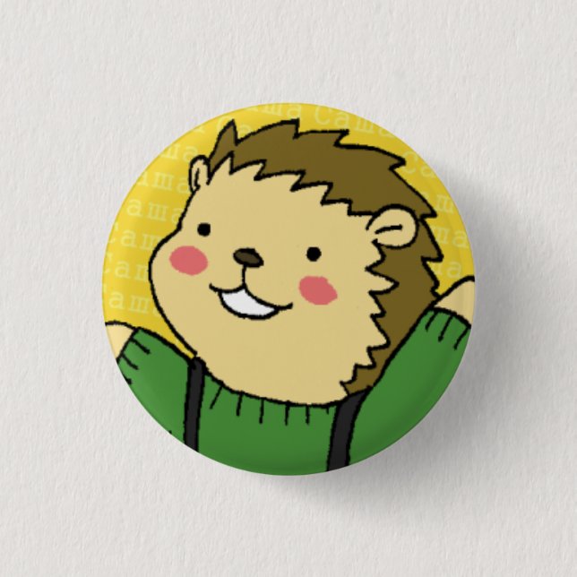 Badge Rond 2,50 Cm Sasha font face au bouton (Devant)