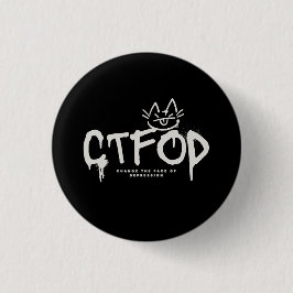 Badge Rond 2,50 Cm sassy cat_CTFOD_Spraypaint