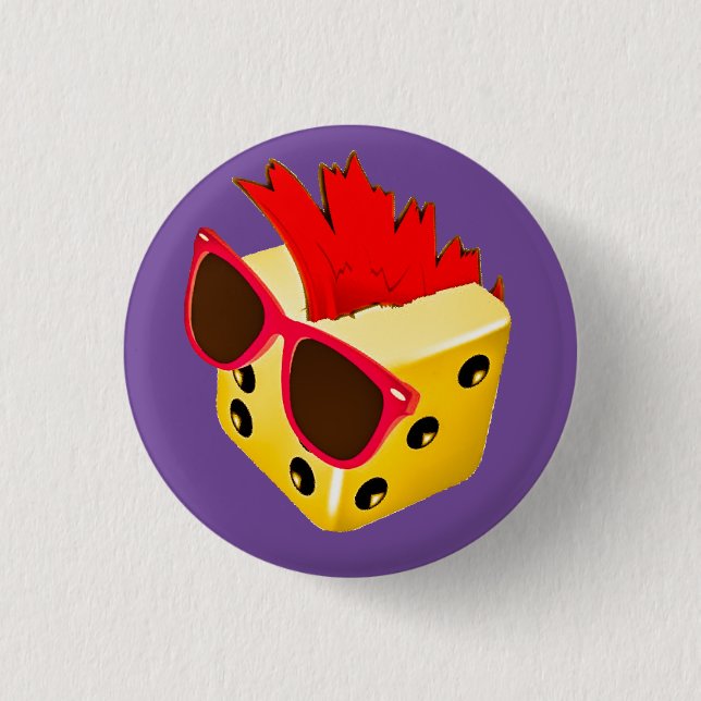 Badge Rond 2,50 Cm Sauvage meurent le Pin (Devant)