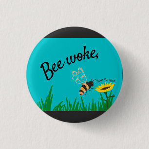 Badge Rond 2,50 Cm Sauvez les abeilles