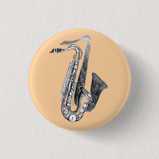 Badge Rond 2,50 Cm saxophone