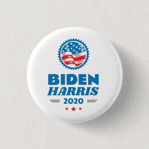 Badge Rond 2,50 Cm Sceau du drapeau Biden Harris 2020