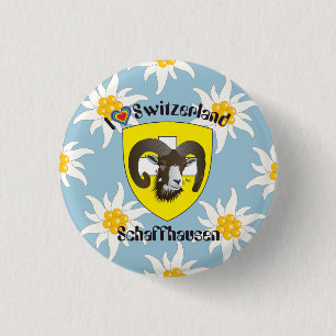 Badge Rond 2,50 Cm Schaffhouse - Suisse - Suisse - Svizzera Buttons