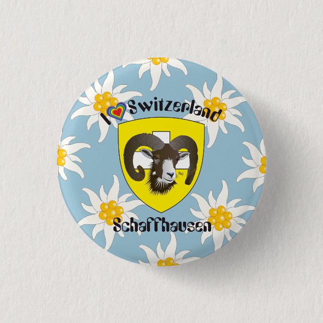 Badge Rond 2,50 Cm Schaffhouse - Suisse - Suisse - Svizzera Buttons (Devant)