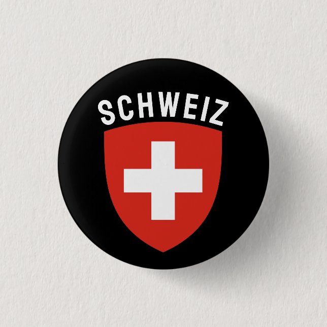 Badge Rond 2,50 Cm Schweiz (Suisse germanophone) (Devant)