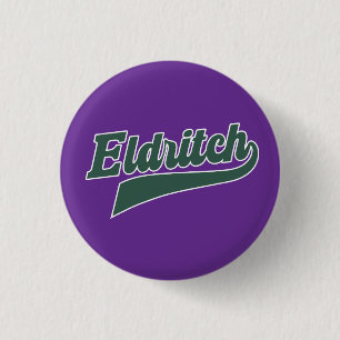 Badge Rond 2,50 Cm Script Eldritch League - Vintage Lovecraftian