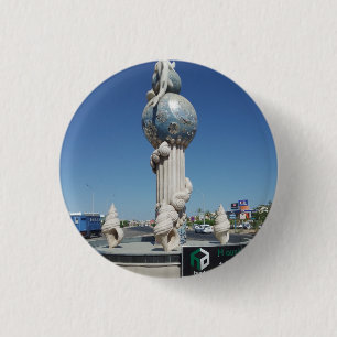 Badge Rond 2,50 Cm Sculpture aux habitants marins