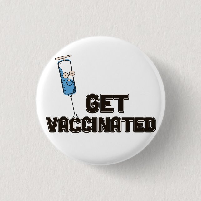 Badge Rond 2,50 Cm Se faire vacciner (Devant)
