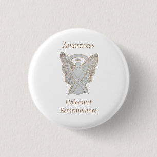 Badge Rond 2,50 Cm Sensibilisation à la mémoire de l'Holocauste Éping