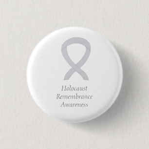 Badge Rond 2,50 Cm Sensibilisation à la mémoire de l'Holocauste Éping