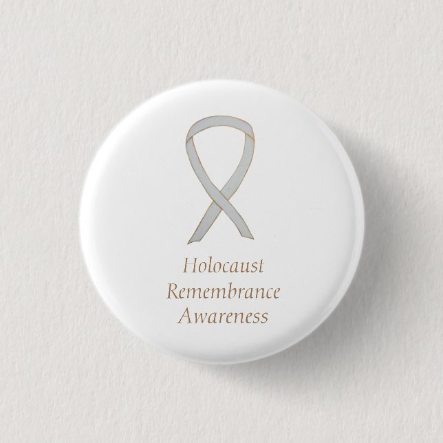 Badge Rond 2,50 Cm Sensibilisation à la mémoire de l'Holocauste Éping (Devant)