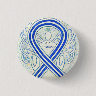 Badge Rond 2,50 Cm Sensibilisation à la sclérose latérale amyotrop