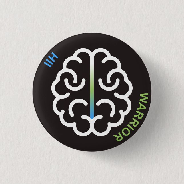 Badge Rond 2,50 Cm Sensibilisation à l'IIH (Devant)