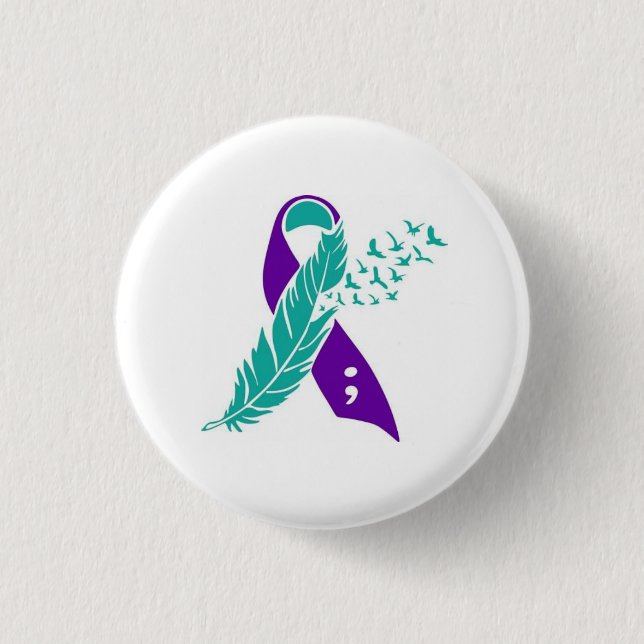 Badge Rond 2,50 Cm Sensibilisation au suicide (Devant)