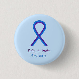 Badge Rond 2,50 Cm Sensibilisation aux accidents vasculaires cérébr