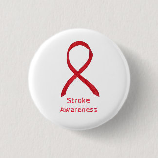 Badge Rond 2,50 Cm Sensibilisation aux accidents vasculaires cérébrau
