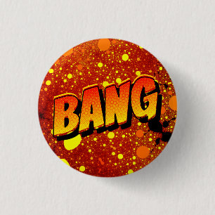 Badge Rond 2,50 Cm Sentez la ruée rétro - Bang