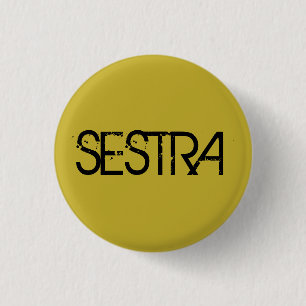 Badge Rond 2,50 Cm Sestra de noir d'orphelin d'exposition de TV, bloc