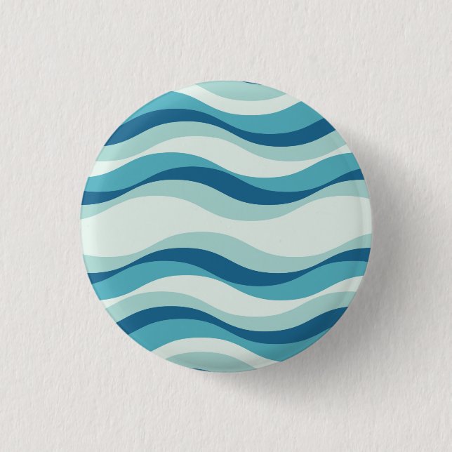 Badge Rond 2,50 Cm Shades of Blue Waves (Devant)