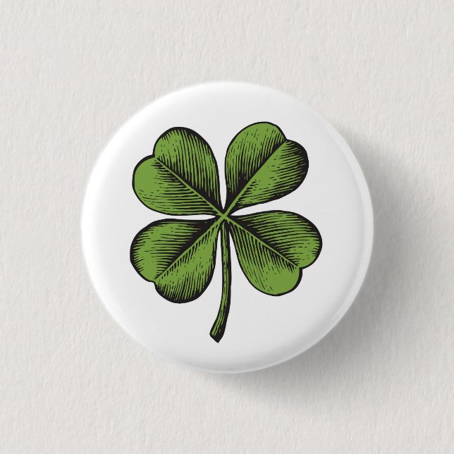 Badge Rond 2,50 Cm Shamrock (Devant)