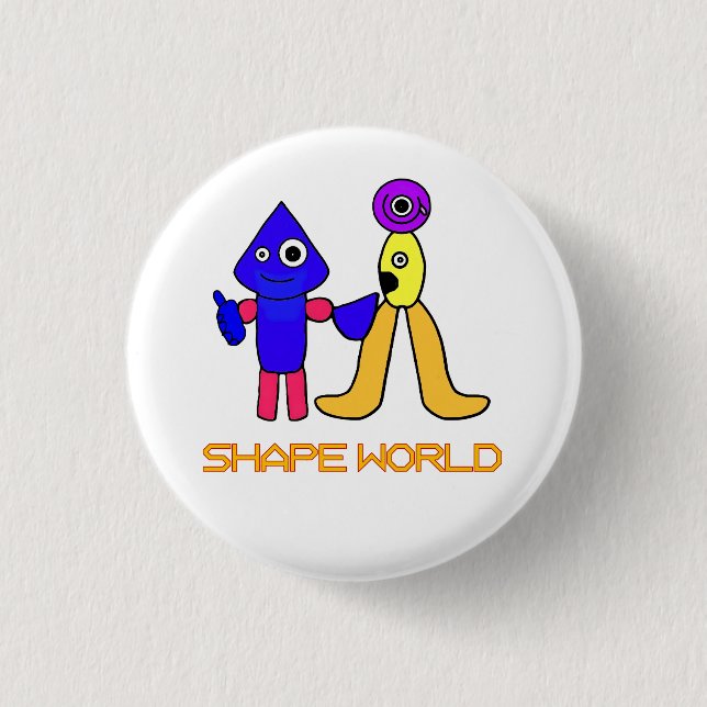 Badge Rond 2,50 Cm Shape World (Devant)