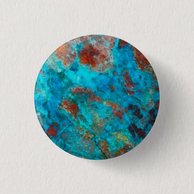 Badge Rond 2,50 Cm Shattuckite bleu (Devant)