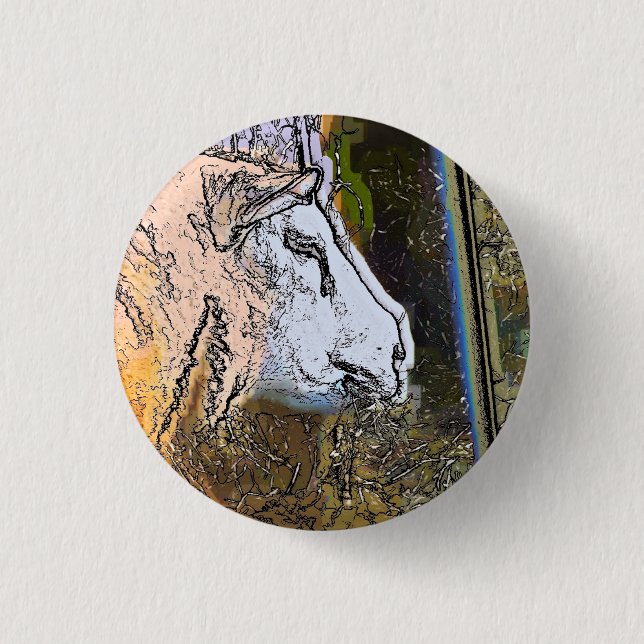 BADGE ROND 2,50 CM SHEEP (Devant)