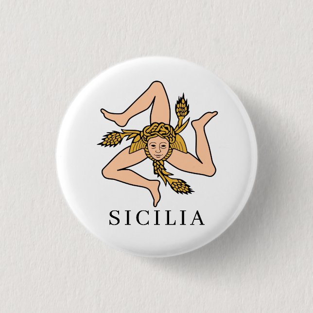Badge Rond 2,50 Cm Sicilia (Devant)