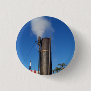 Badge Rond 2,50 Cm Sifflet à vapeur à l'ancienne